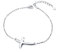 DAOCHONG Kreuz Armband für Frauen S925 Sterling Silber prägnantes seitliches Kreuz Armband Geburtstag Ostergeschenke