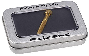 Titan Schrauben M6 2pcs Fahrrad Schrauben Fahrradschaft Schrauben Kopfbolzen, Bike Headset Vorbau M6 Gewindebolzen 30/35/40/50 Lange Schraube Fahrrad Zubehör(M6x35-Gold)