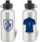 Personalisierte Fußballtrikot Design Aluminium Wasserflasche für Featherstone Rovers Street Sign Mug Fans - 600ml - Silver Flasche