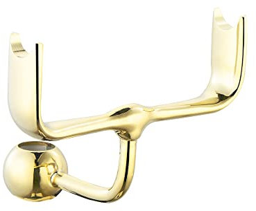 ENKI B12 Telephone Hand Shower Bracket Holder Rigid Riser Rail 18mm Polished Gold