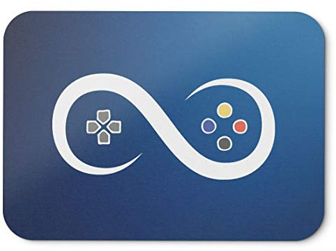BLAK TEE Infinite Gaming Mode On Mouse Pad 18 x 22 cm in 3 Colours Blue