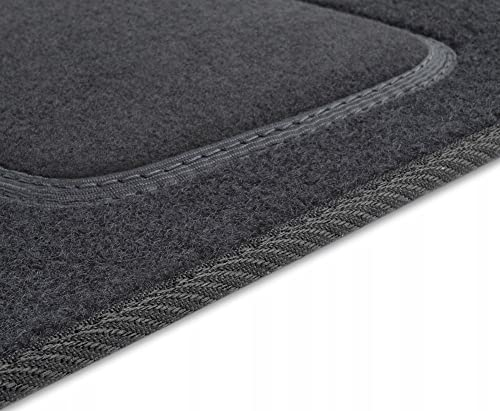 MOTOS Velours Standard Velours-Fußmatten passend für Mercedes-Benz E-Klasse W210 1995-2003 - Standard, Gewebt, Schwarz fußmatten Auto - Erleben Sie neuen Fahrkomfort mit einem Velours- Auto fußmatte