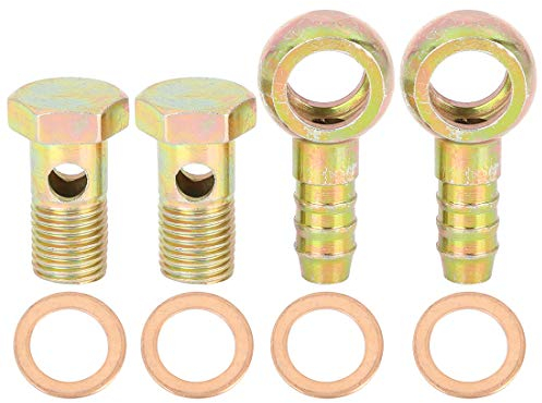 X AUTOHAUX 2 Sets 14mm Banjo Interne Diamètre Banjo Boulon Rondelle Kit pour Voiture
