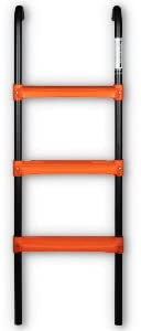 BounceMaster Trampoline Ladder - 3 Step Wide Universal Trampoline Ladder for Kids - Trampoline Accessories - Powder Coated & UV Treated Trampoline Steps for All Weather Exposure - Sturdy & Safe Design