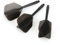 VINGVO Dart Shafts and Flights, Integrated Dart 2BA Dart Shaft and Flights mit 3 X integrierten Dart und Flights für 2BA Dart Barrels mit Gewindedurchmesser(Schwarz)
