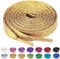 Olukssck 2 Paires Lacets Plats Pailletés Premium, Lacets de Remplacement de 10mm de Qualité Supérieure pour Chaussures de Sport, Chaussures de Ville, Or Foncé, 120cm