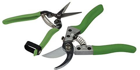 Draper 08987 Bypass Pruner and Flower Shear Set (2 Piece), Green
