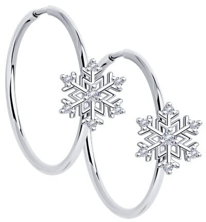 Silberohrringe Ohrringe Creolen Damenohrringe 925 Sterling Silber Zirkonia Markenschmuck bei Secretforyou
