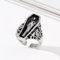 Star.W Vintage Vampir Ringe für Männer Frauen Persönlichkeit männlich Punk Rock Rap Ring Zubehör Herren Biker verstellbar Gothic Schmuck
