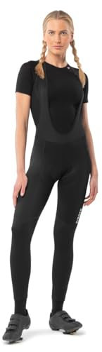 SIROKO - Salopette Lunga da Ciclismo da Donna Mont Cenis - L - Nero