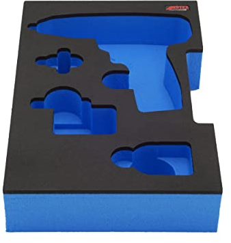 APTEX Schaumeinlage passend für Bosch Professional Akku-Bohrschrauber GSR 12V-15FC für halbe L-Boxx 102 G4, 136 G4, LB4
