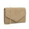 Miss Lulu Clutch Damen, Elegante Envelope Pochette, Vegan Wildleder Handtasche Klein Clutch Umschlag Crossbody Schultertasche Tasche Abendtasche