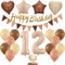 Luftballon 12. Geburtstagsdeko, Retro Ballon Geburtstagsdeko Mädchen 12 Jahr, Retro 12 Geburtstag Party Dekorationen, Zahl 12. Mädchen Junge, Ballon 12. Geburtstag