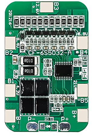 Povhhee 6S 12A 24V PCB Lithium Battery 6 Packs 18650 Lithium Battery Cell Module Protective Board