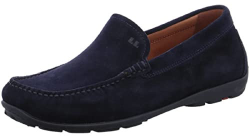 LLOYD Herren Mokassins Schuhe Emilio Mokassin Glattleder Slipper Freizeit Elegant Slip-Ons Uni Llyod Slipper Mokassin Herren schwarz
