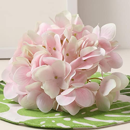 Simulation 3D Hydrangea Head Silk Cloth Party Festival Wedding Home Decoration Petals DIY Manual Accessories Artificial Flowers-Baby Pink,1pc