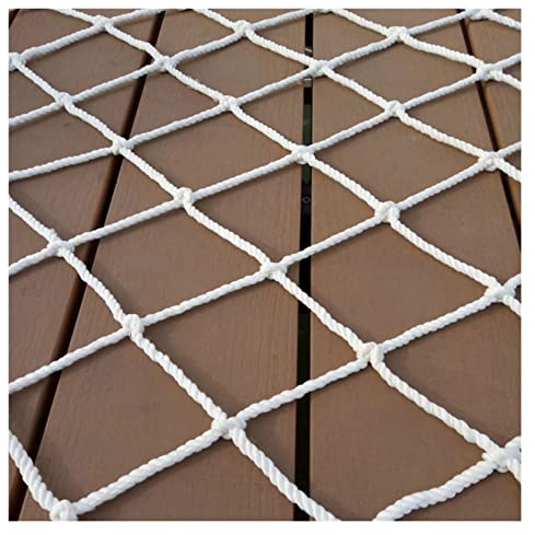 ZHZHXR Schutznetz Seilnetz,Dekoratives Nylon-Seilnetz Sicherheitsnetz für Kinder Haustier-Absperrnetz Treppenbalkon-Sicherheitsnetz Hochbett for Kinder, Balkon, Anti-Fall-Netz (Color : 5cm mesh, Siz