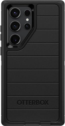 OtterBox Galaxy S23 Ultra (nur) - Defender Series Hülle - Schwarz - Robuste langlebige Schutzhülle - Mit Port-Schutz - Mikrobenabwehr-Schutz - Nur Hülle - Nicht im Einzelhandelsverpackung