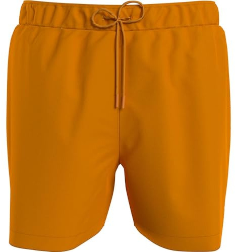 Tommy Hilfiger Short de Bain Homme Medium Drawstring Mi-Long, Orange (Rich Ochre), XL