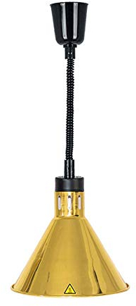 Küchen-Wärmelampe, Lebensmittel-Wärmelampe, kommerziell, zum Aufhängen von Lebensmitteln, Heiz-Isolierlampe, Buffet-Isolierlampe, Kartoffelstreifen, Grill-Heizlampe, Isolierstation (schwarz)