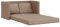 vidaXL Bodensofa, Klappbar Bodenbett Sofa mit Schlaffunktion, Schlafsofa Schlafsessel mit Metallgestell, Klappsofa Sofabett für Wohnzimmer Schlafzimmer, Cappuccino-Braun Stoff