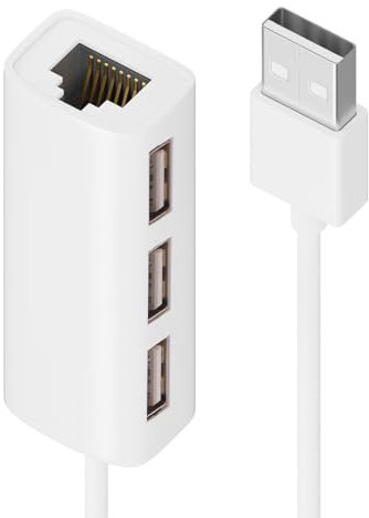 Adaptador Conversor USB 2.0 Macho a Ethernet RJ45, Tarjeta Red 10/100Mb