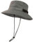 TOP-EX Kühlender Fischerhut Herren Atmungsaktiv UPF 50 Sonnenhut Damen Sommer Outdoor Hut mit Breiter Krempe Faltbar Safari Hut Wanderhut Grau XL