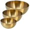 Garneck 3St Salatschüssel Rührschüssel Edelstahl Gold stainless steel mixing bowl edelstahlrührschüsseln Lebensmittelbehälter große Rührschüsseln aus Edelstahl Nudelschalen Suppenteller