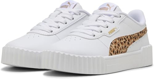 PUMA CARINA 3.0 ANIMAL PS, Weiblich Sneaker, PUMA WHITE-LIGHT SAND-PUMA GOLD,