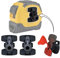 Pro Tool Tabs - Pack of 3 - Attach to Any Flat Surface Tool or Curved Handle and Carry from Your Spider Tool Holster - Compatible with Tape Measure, Hammer, Mallet, Bit Box, Caulking Gun, Stud Finder