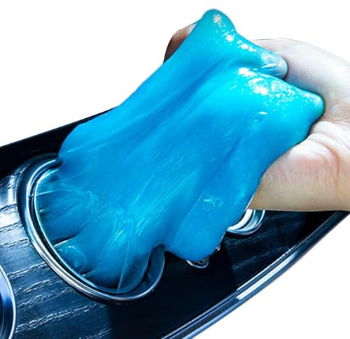 Quzente Auto-Reinigungsgel – 80 g weicher Kleber für den Fahrzeuginnenraum, wiederverwendbarer Mehrzweck-Auto-Staubreiniger für Laptop, Zuhause, Fahrzeug