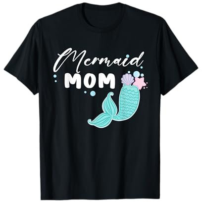 Lustige Mutter Meerjungfrau passende Familienfeier Muttertag T-Shirt