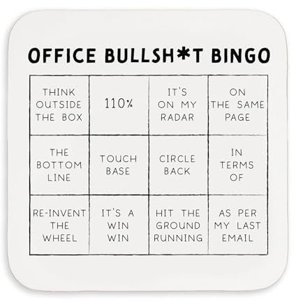 Funny Coasters, Work Office Gifts Joke Coaster | Desktop Ornaments Coasters Bestie Work Friend Gift | Quirky Gifts for Women | Novelty Mug Coaster Friendship Gifts for Work Colleagues