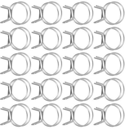QUARKZMAN 20 Stk. Schlauchschellen, 30mm ID Benzinschlauch Schellen