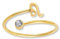GD GOOD.designs Sternzeichen Ring Löwe Gold mit Zirkoniastein für Damen - 18K vergoldeter Damenring aus 316L Edelstahl | Ring verstellbar (Ringgröße 52-60) und wasserfest - inkl. Geschenkbox