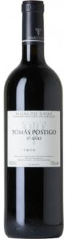 Vino tinto Tomas Postigo 5º año - Vino Tinto Crianza - Pack 3 Botellas de Vino Tinto - Cosecha 2020 - Vino tinto Ribera de Duero