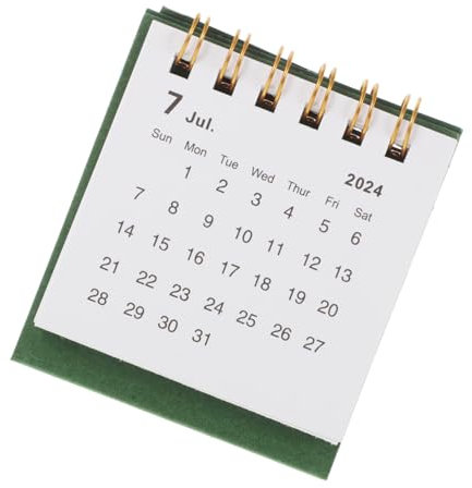 Sewroro 2025 wandkalender jahreskalender geburtstagskalender Notizkalender Lehrerkalender für das Klassenzimmer digitaler Kalender dekorativer Tischkalender Desktop-Kalender Papier Green