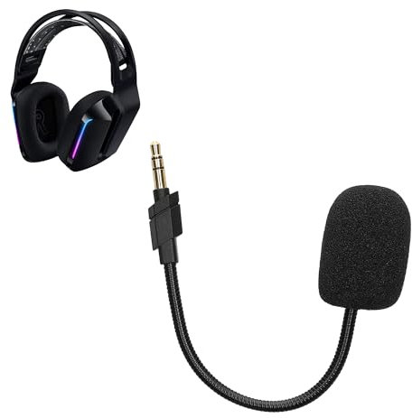 kwmobile Microphone de Remplacement Compatible avec Logitech G733 - Micro de Rechange pour Casque Audio Casque Gaming - Noir