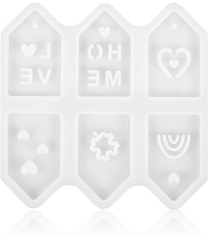 Silikonform Haus, Silikonformen Gießformen, Silikonform Kerzenhalter, 3 * 5cm Gießformen Silikon Häuser, Silikonformen Weihnachten (Liebe)