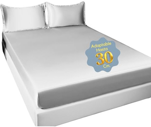 QWell® Coprimaterasso | Fodera traspirante con cerniera | fino a 30 cm di altezza | Protegge da acari, polvere, sudore | anallergico, non impermeabile, senza cuscini (bianco, 150 x 190 – 200)