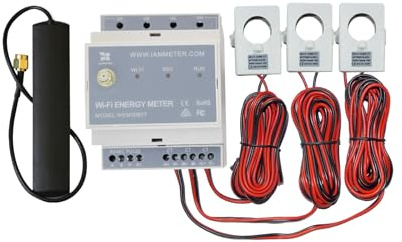 IAMMETER WEM3080T – 250 A 3-Phasen Wi‑Fi Energiezähler | bidirektional | DIN-Hutschiene | Cloud App + Open API | IEC Class 1 & CE/FCC/RoHS, EN 18031 zertifiziert