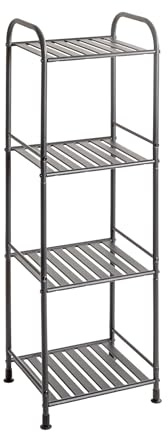 HAKU Möbel Regal, anthrazit, Metall - Maße: B 33 x H 108 x T 28 cm, Style: Modern