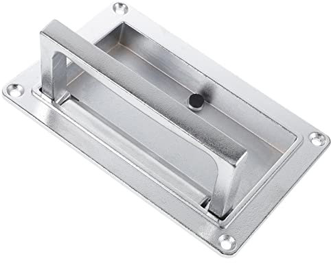 HYTROVE Maniglia Scomparsa Per Porte Scorrevoli Design Ergonomico Facile Installazione Adatta e Armadi Colore Argento Sostituzione Perfetta Per Danneggiate