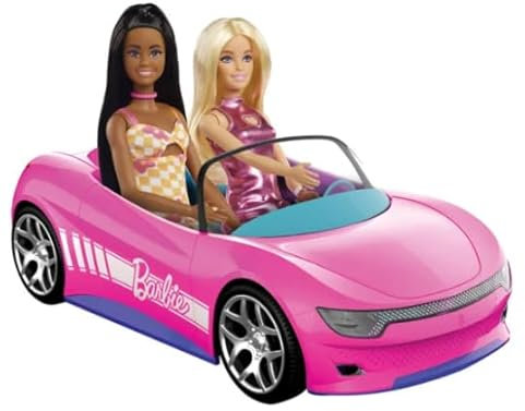 Hot Wheels Auto Barbie Cabrio Telecomando con 2 Bambole