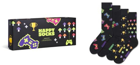 Happy Socks Crew-Socken und Geschenkideen für Gamer, 36-40 & 41-46