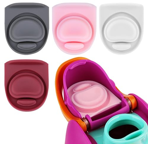 BMSQOFD 4pcs Replacement Rubber Stopper Seal Compatible with Owala FreeSip 24oz 32oz,Water Bottle Lid Cap Silicone Seal Parts for Owala 16/19/24/32/40oz Spout Gasket Mouthpiece Piece Accessories AT11