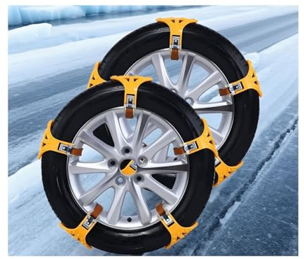 Auto-Schneeketten für Volkswagen Passat B8 Variant,10 StüCk,Für den Wintereinsatz auf vereisten und verschneiten Straßen sowie in Sümpfen ist das verbreiterte und verdickte Design reißfest
