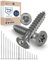 Vite a testa svasata TORX V2A in acciaio inossidabile 6-mm di spessore - Lunghezza della vite di 60-mm - 100 pezzi - Filettatura parziale di 36-mm Vite per legno 6x60