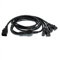 Cavo divisore di alimentazione PC PC PDU HangTon UPS da C14 a 4 x C13 10A 250 V Cavo di prolunga (1,8 m (6 piedi))