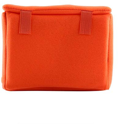 Bewinner Portable Camera Insert Bag, Orange, Velvet Liner, SLR DSLR Camera Case